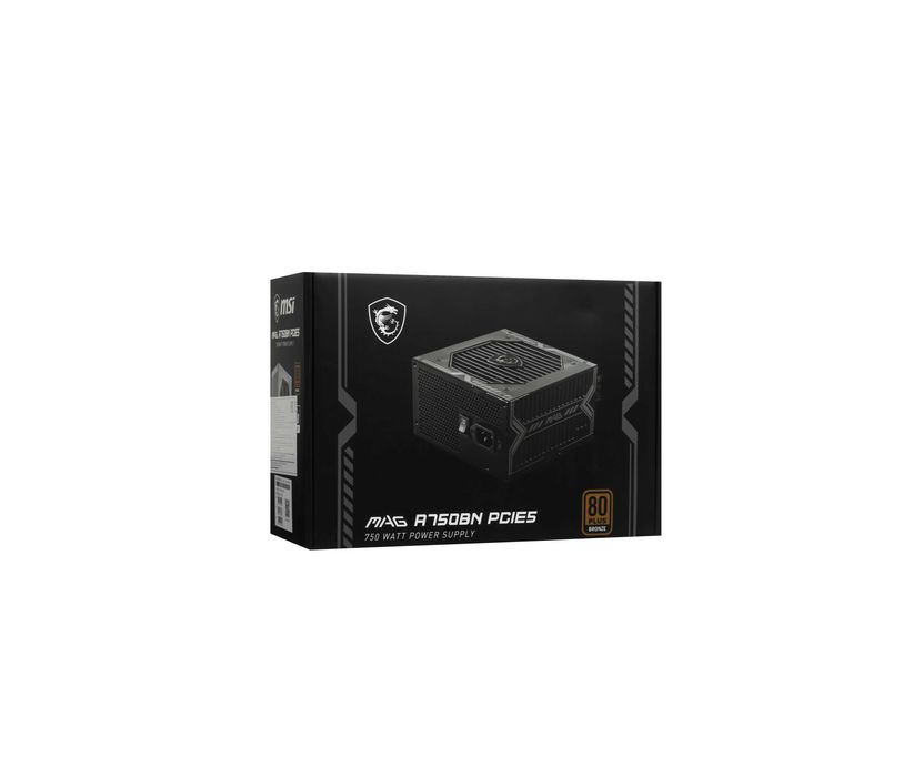 ' Блок питания MSI MAG A750BN PCIE5 (750W, 80 Plus Bronze)