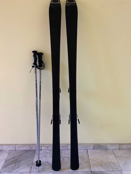 Ски Fisher 158 cm и автомати Salomon, отлично състояние