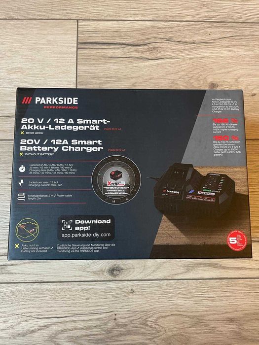 Incarcator pentru acumulatori 20v Parkside Performance smart 20v