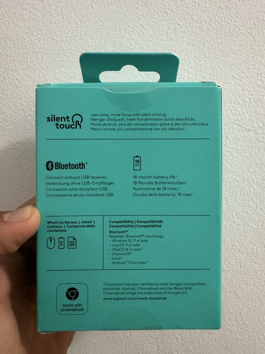 Безжична мишка Logitech M240 Silent, графитен
