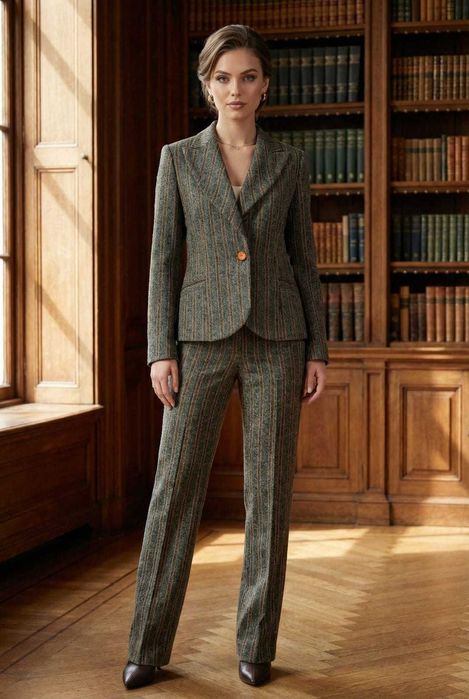 Брючный женский костюм