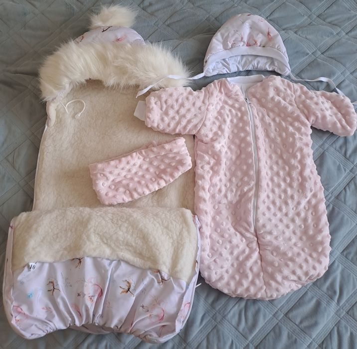 Конверт на выписку зимний для девочки