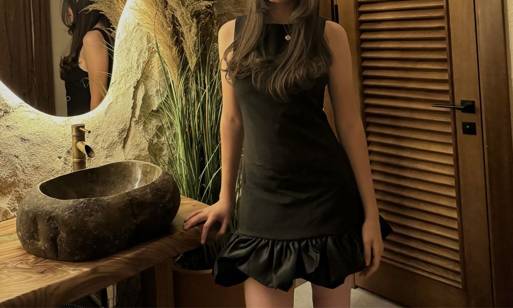 Платье черное кароткое