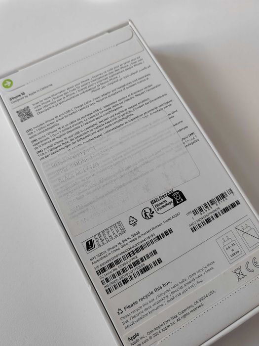 Iphone 16 128GB Negru Sigilat Magazin CashGen