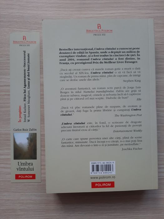 UMBRA VÂNTULUI,de Carlos Luiz Zafon