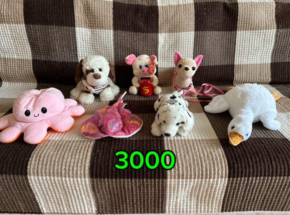 Игрушки мягкие, куклы и т.д