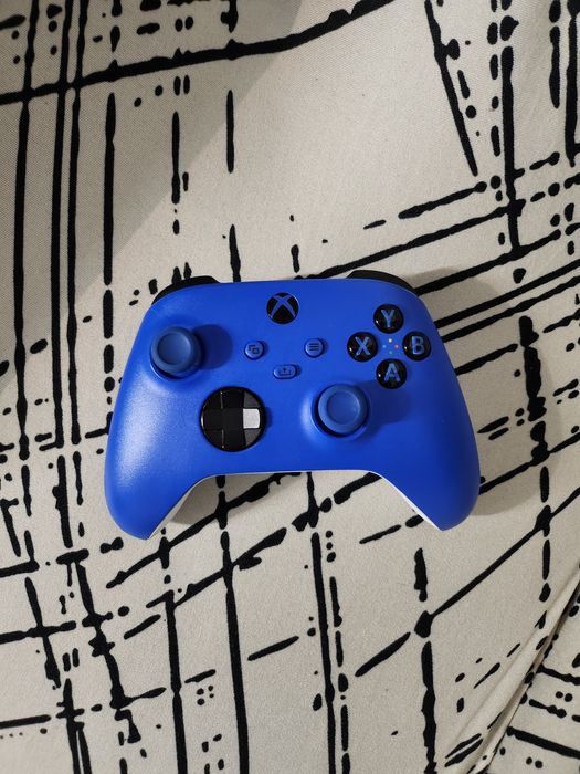 Controller xbox blue shock + baterie reincarcabila