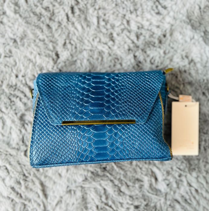 Нова Италианска чанта от естествена кожа