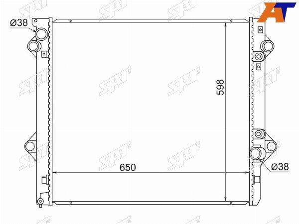 Радиатор  Toyota Land cruiser prado