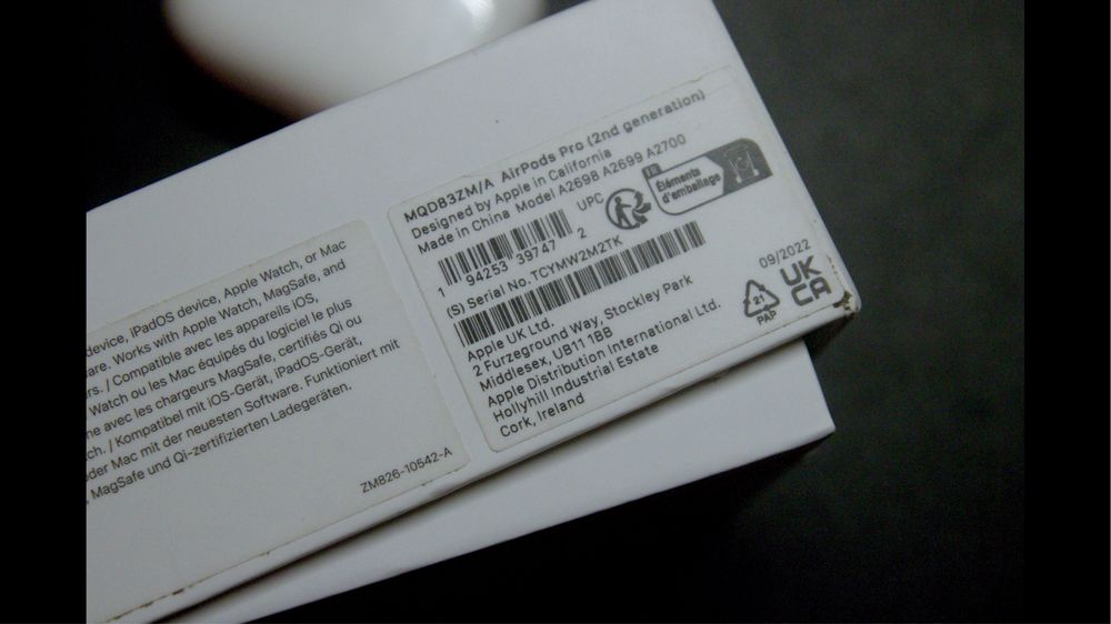 Apple Airpods Pro 2, lightning, originale