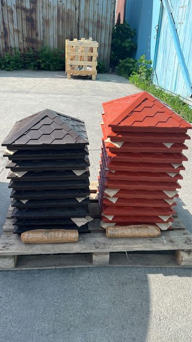 Полимерпесчаные колпаки и парапеты