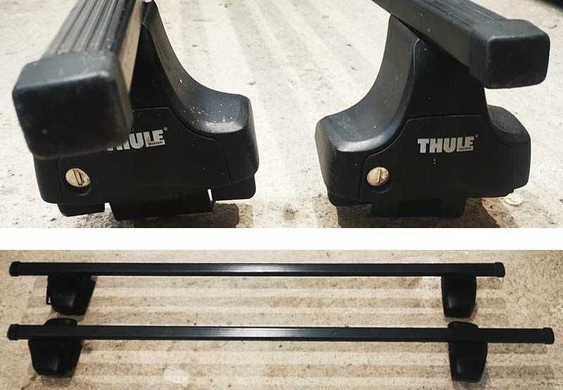 Багажник напречни греди THULE рейки VOLKSWAGEN Polo 3-врати след 2010