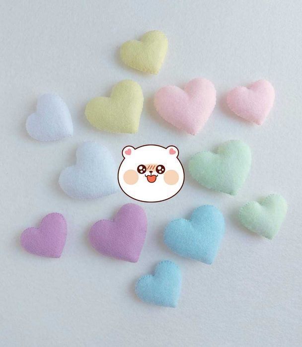 Decoratiuni candy fetru handmade