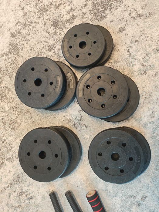 Set gantere si haltera 26 kg
