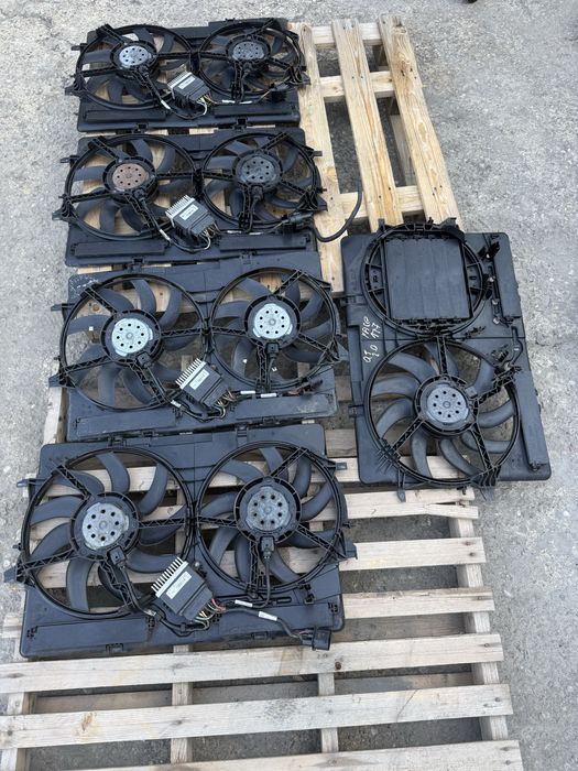 Перка радиатор охлаждане Audi A4 B8 A5 8T Q5 8R Valeo 8K0959501G 8K0959455Q 8K0121207L 8K0121207P