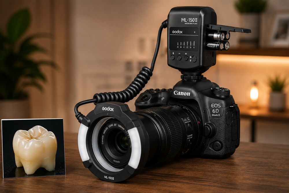 Canon 6D Mark ll+100mm Marko объектив+профессиональный спичка Godox.
