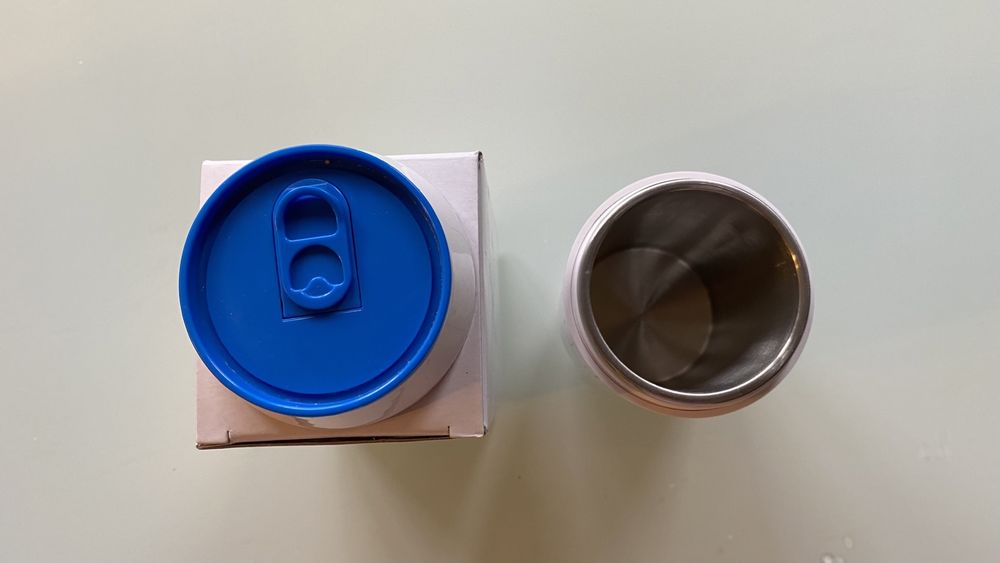 Термос в виде металлической банки