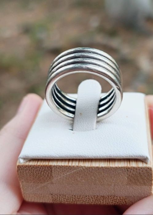 Vechi inel masiv din argint de 925, copii