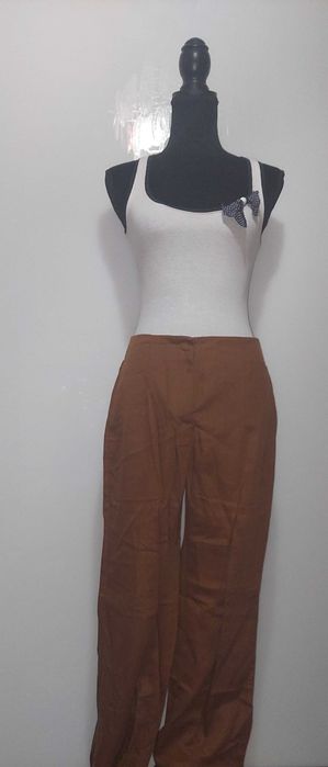 Pantaloni office Zara, maro