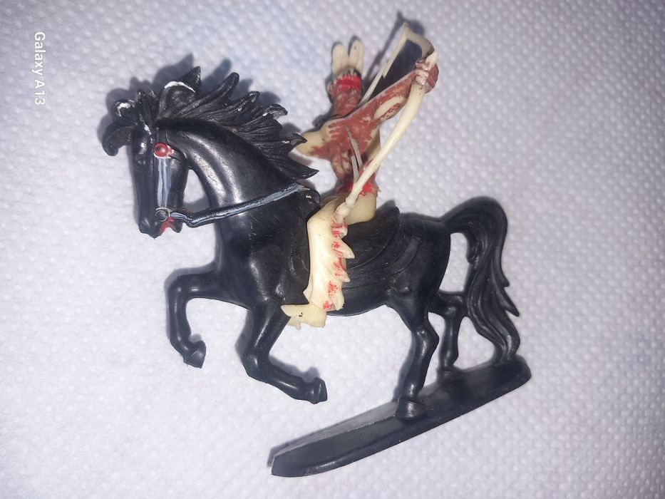 Indian și 2 cai din W germany