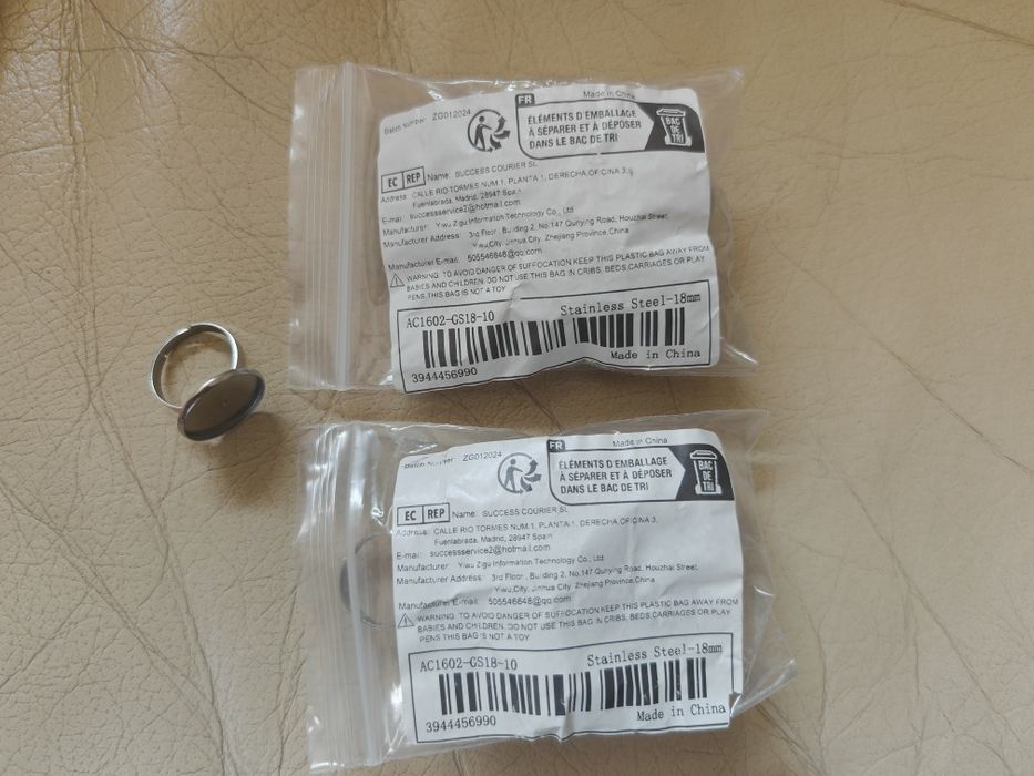 Baze Inele Oțel Inoxidabil 18mm - Set 20 buc. - Handmade