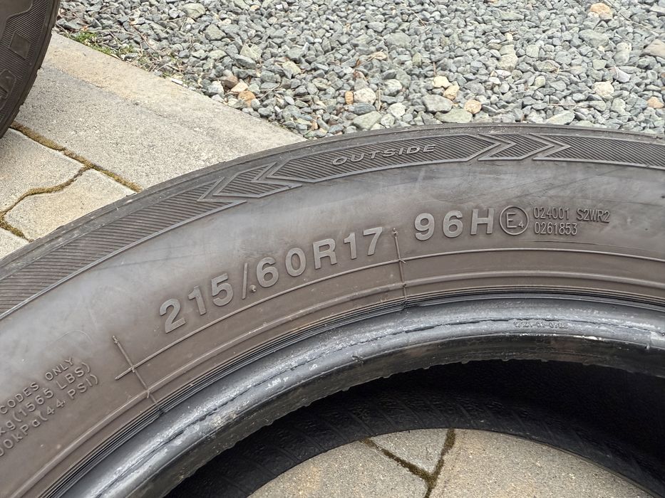 2бр. Зимни Гуми 215/60R/17 -ROTALLA- DOT:1918- 5.2мм.