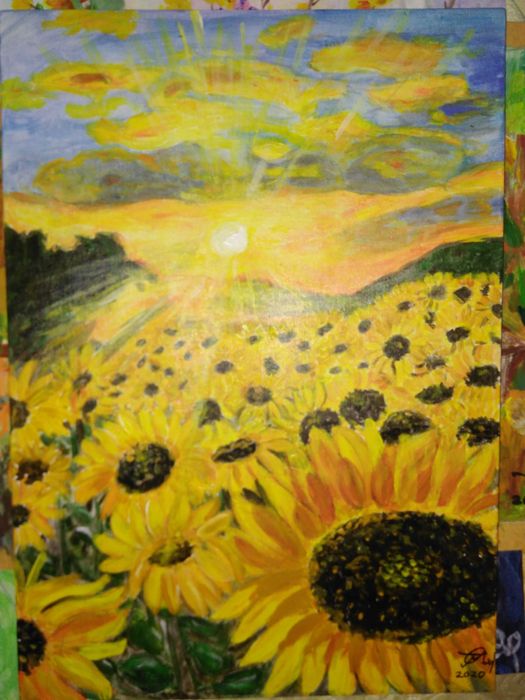 Картини, акрилни бои, платна