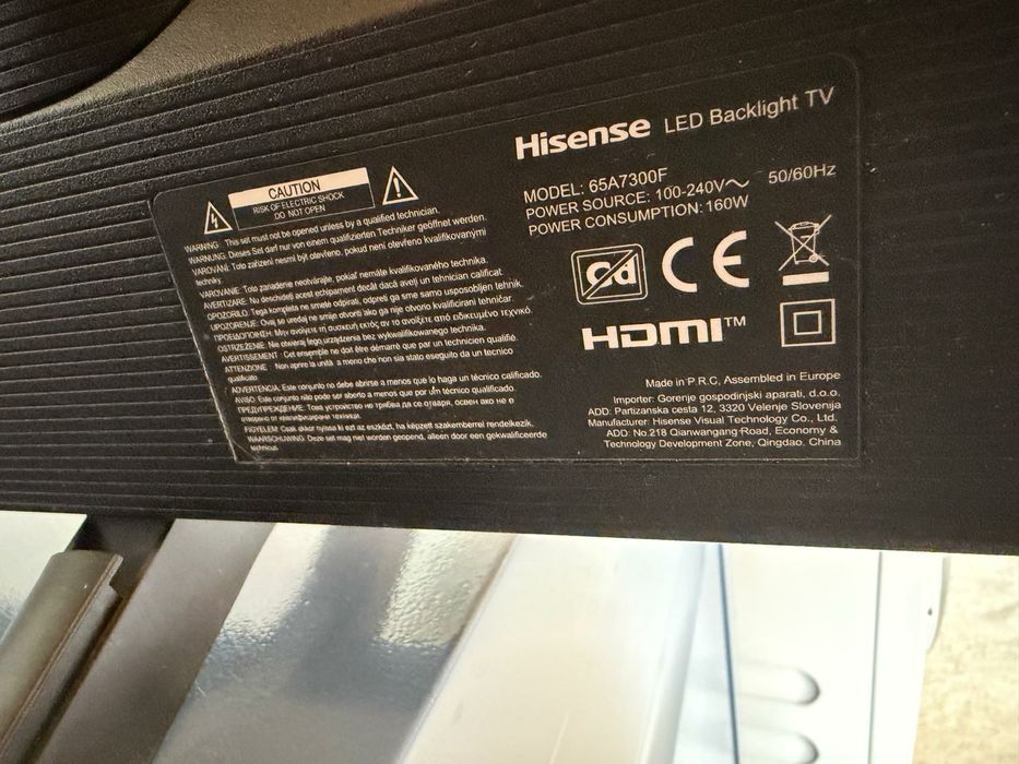 Tv Smart Hisense  164 cm import Germania