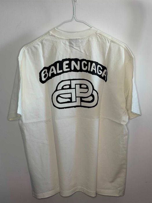 Tricou Balenciaga alb