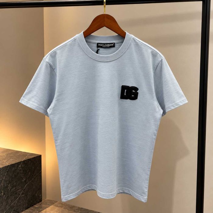 Tricou Dolce Gabbana blue-gri deschis.