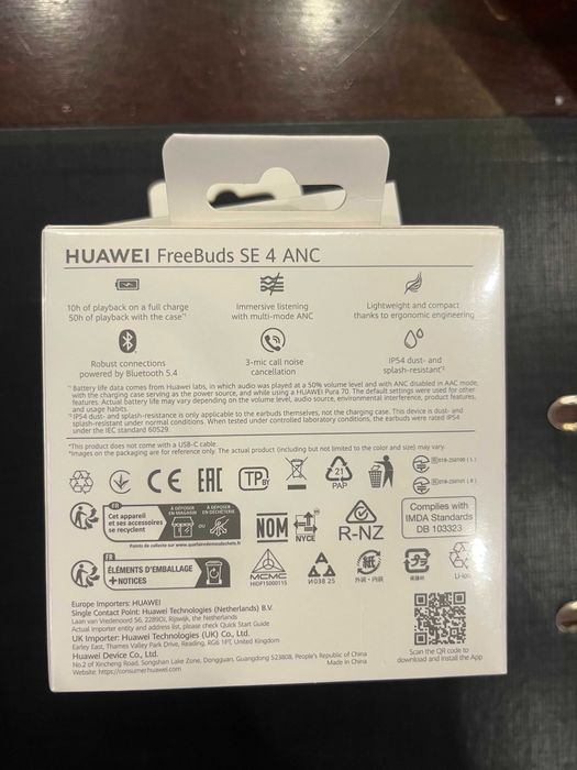 Смарт часовник Huawei Fit 5 + слушалки