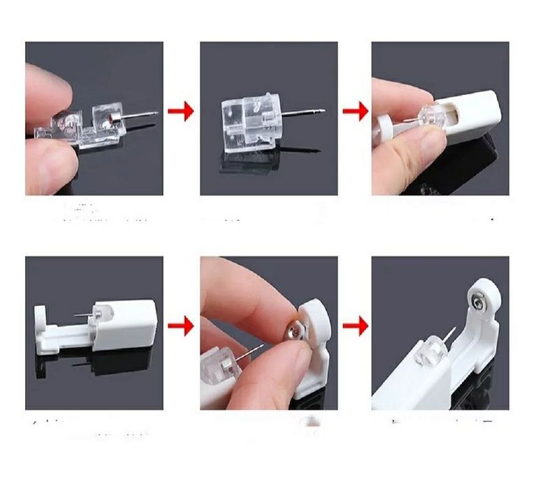 Aparat dispozitiv dat gauri cercei pircing pirsinguri ureche nas buric