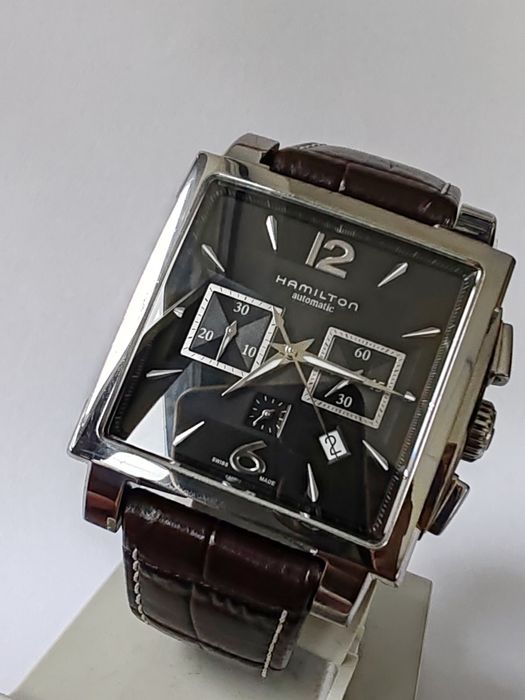 Ceas Hamilton Jazzmaster American Classic Square Automatic Chronograph 40 mm