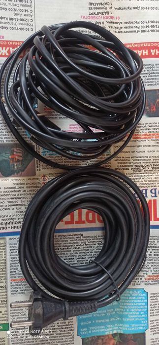 Продам шнуры от пылисоса. дли 6 метров и 7 метров.
