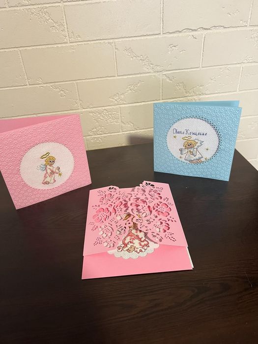 Ръчно бродирани картички