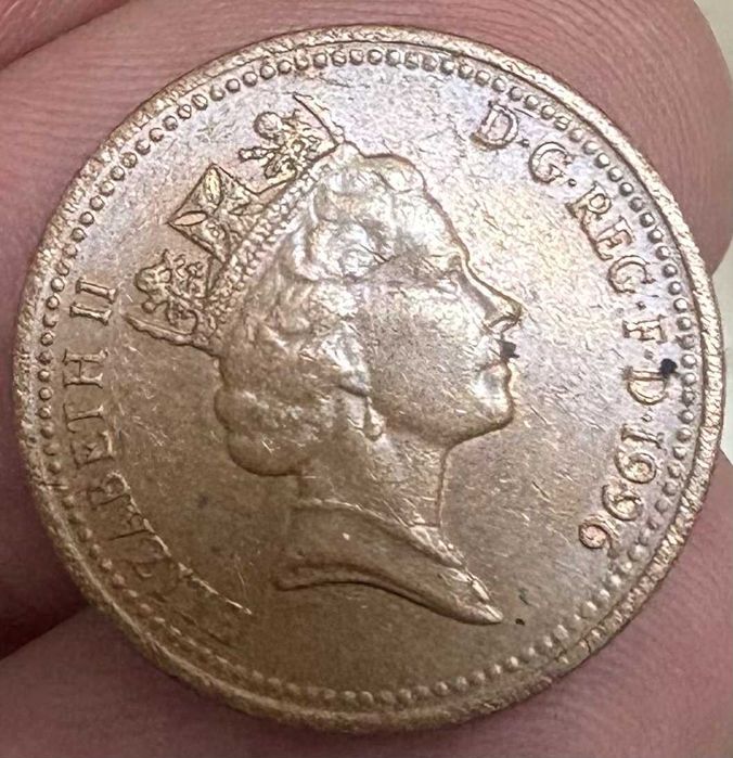 Монета one panny - 1996 г