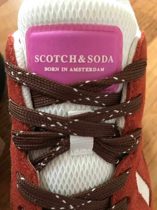 чисто нови оригинални мъжки кожени сникерси SCOTCH and SODA