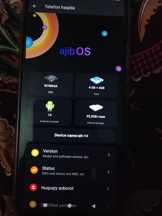 Ajib i10 Android