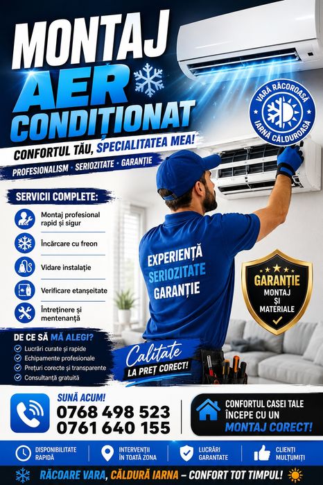 Montaj aparate aer conditionat