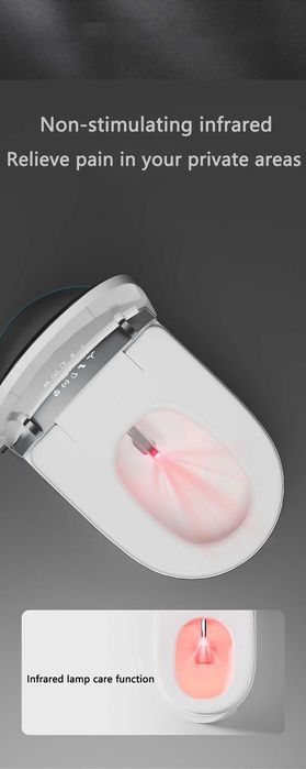 Мултифункционална розова смарт тоалетна L9 с биде подгрев сушене масаж