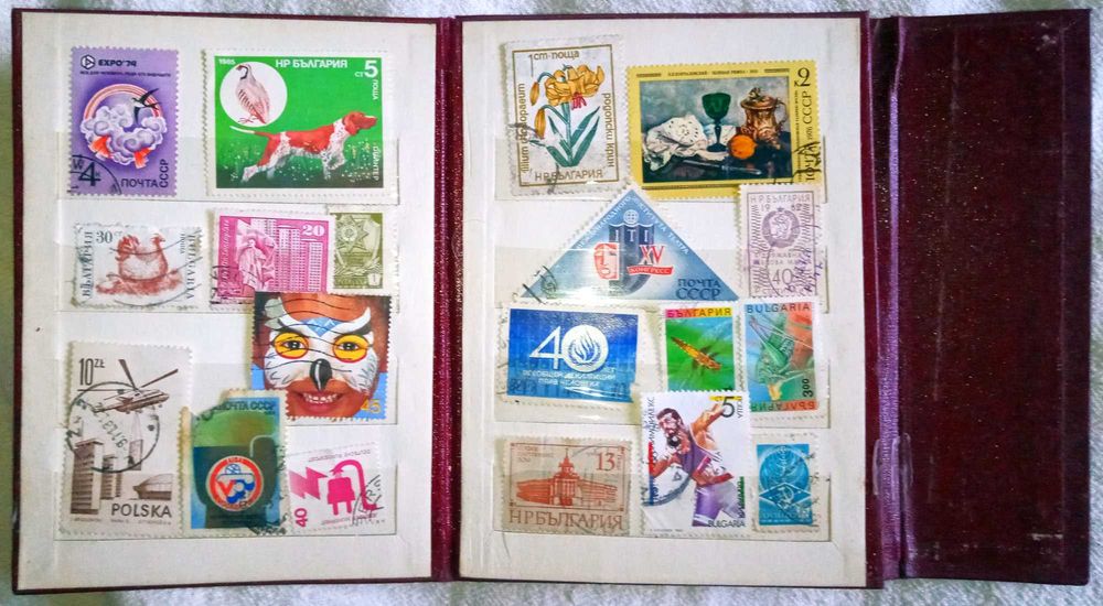 Албум с марки. 6 страници