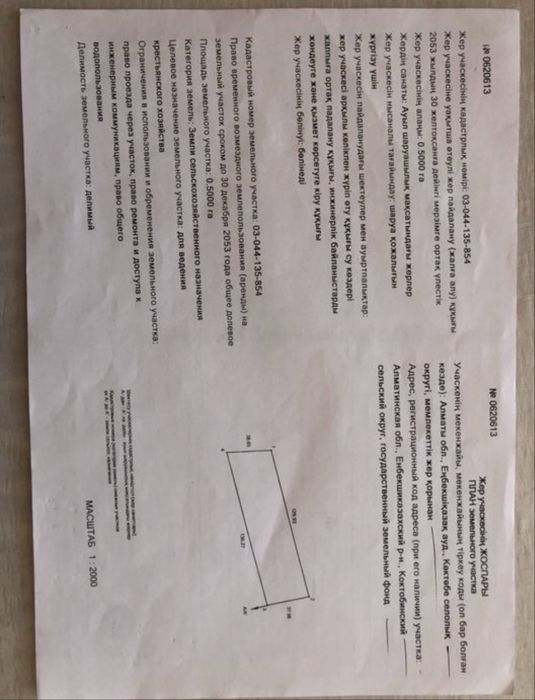 Продам участок в селе Алмалы ( Иссык )