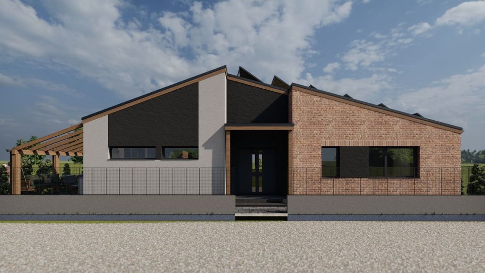 Casa NZEB la intrare în Gilau