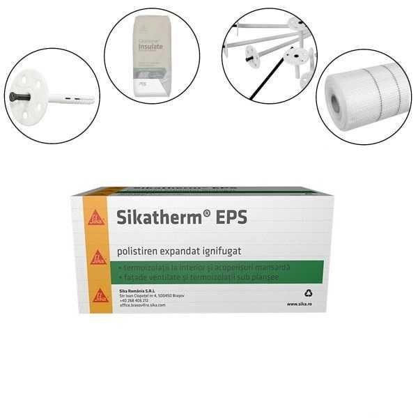 Pachet Termosistem SikaTherm Eps 70 10 cm