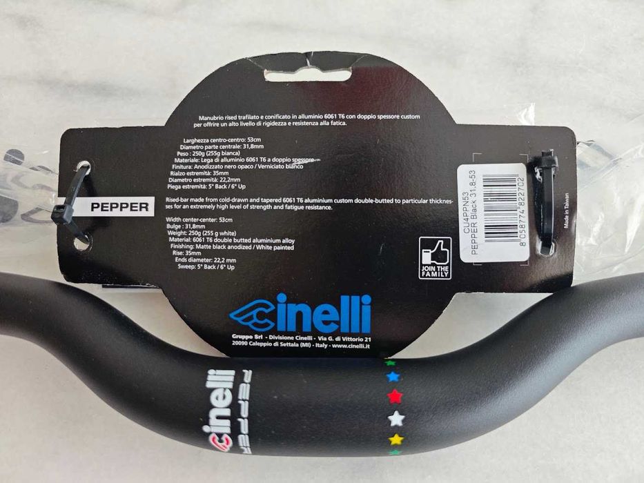 ghidon riser Cinelli Pepper negru nou pt single speed / fixie oras