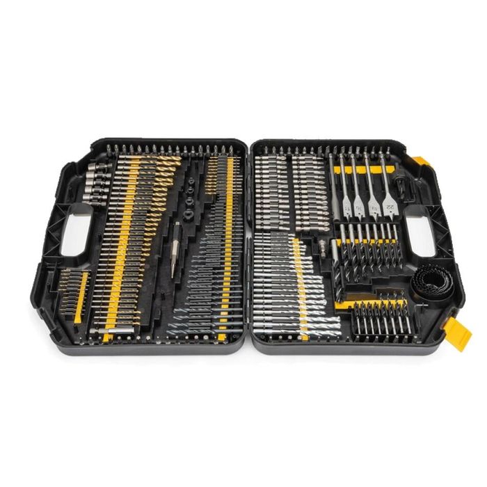 Trusa set 246 burghie si biti pentru lemn, metal, beton, Powermat
