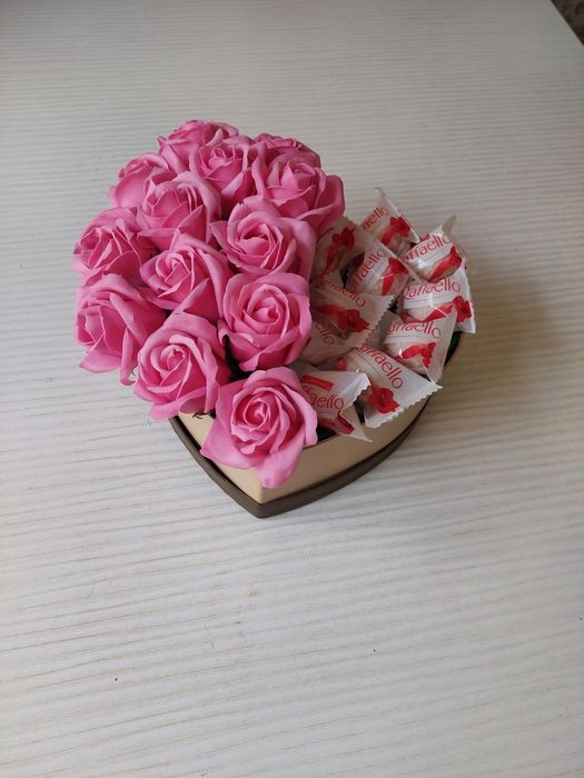 Букет из мыльных роз