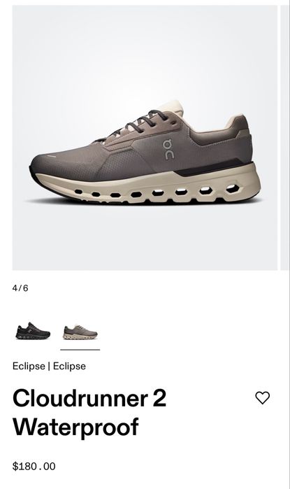 Оригинал On Cloudrunner 2 мужские кроссовки