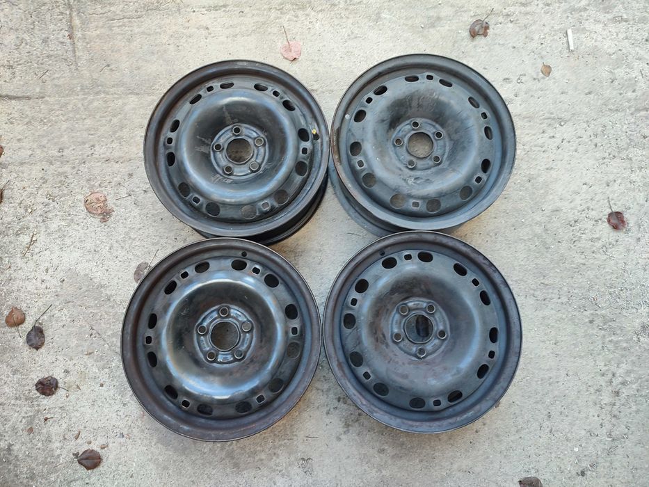 4 бр. 15" Метални джанти Volkswagen, Skoda, Seat
