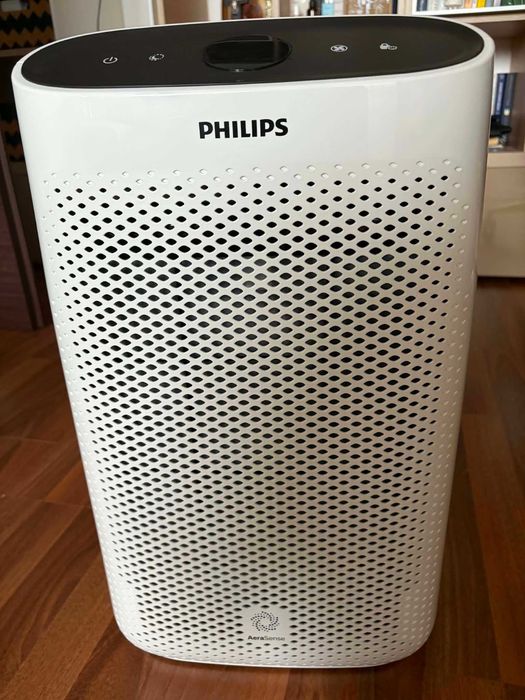 Purificator aer PHILIPS AC1214/10, 4 trepte viteza, Hepa, Wi-Fi, alb-negru